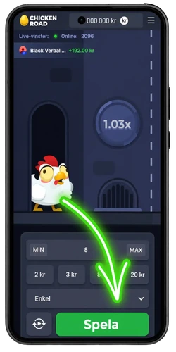 Chicken Road demo – starta rundan med Spela-knappen